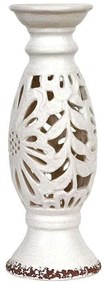 Κηροπήγιο 028-91-060 31cm 14148 Beige Ceramic