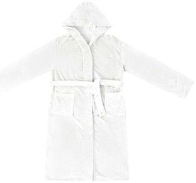 vidaXL Φόρμα Μπάνιου Με Κουκούλα Λευκό m Φανέλα