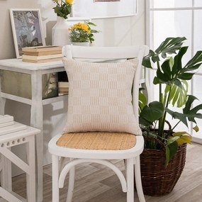 Μαξιλαροθήκη Διακοσμητική Teramo 01 Ecru Teoran 43X43 Cotton-Polyester