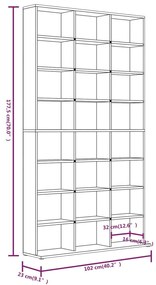 ΈΠΙΠΛΟ ΓΙΑ CD ΓΚΡΙ SONOMA 102X23X177,5 ΕΚ. ΕΠΕΞΕΡΓΑΣΜΕΝΟ ΞΥΛΟ 815091