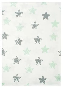 Σεντόνια Βρεφικά Σετ 3τμχ Star 101 Green DimCol Κούνιας 120x160cm 100% Cotton
