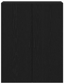 vidaXL Ντουλάπα τοίχου Επιτοίχιο Μαύρη Οξυά 69,5 x 34 x 90 εκ.