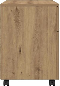 Κινητό ντουλάπι αρχείων vidaXL με τροχούς Artisan Oak