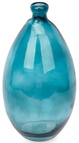 Βάζο Γυάλινο 029.86151 Φ17x30cm Blue Γυαλί