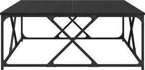 vidaXL Τραπεζάκι σαλονιού Μαύρη Οξυά 100 x 100 x 40 cm