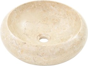 vidaXL Νιπτήρας Κρεμ 40 x 12 εκ. Μαρμάρινος