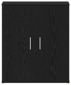 vidaXL Παπουτσοθήκη Μαύρη δρυς 60 x 35 x 70 cm Επεξεργασμένο ξύλο
