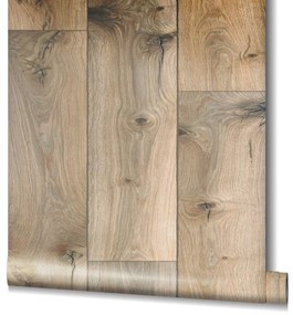 Ταπετσαρία τοίχου ξύλινα πηχάκια καφέ-γκρι 34863  0,53 X10.05