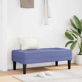 vidaXL παγκάκι με μαξιλάρι Μπλε τζην 113 x 57 x 39 εκ. ύφασμα