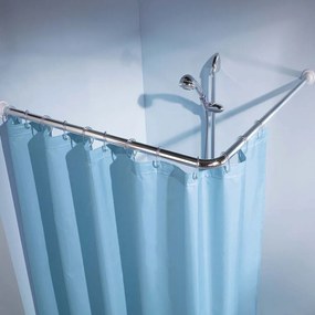 Γωνιακός Βραχίονας Ντουζιέρας Winkelstange 0348 90x90cm (25mm) Chrome Kleine Wolke 90X90cm Aluminium