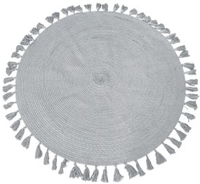 Χαλί Βαμβακερό ODERZO SILVER &#8211; 140×140 cm 140cm-Στρογγυλό