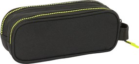 Διπλή Κασετίνα Munich Beat Μαύρο 21 x 8 x 6 cm