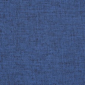 Καρέκλες Μπαρ 2 τεμ. Μασίφ Ξύλο Καουτσουκόδεντρου / Ύφασμα - Μπλε
