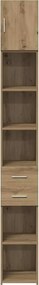 vidaXL Ντουλάπι αποθήκευσης 2 τμχ. Artisan Oak 30 x 42,5 x 225 εκ
