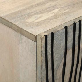 vidaXL Ντουλάπι TV Λευκό 105 x 33 x 46 εκ. Μασίφ ξύλο μάνγκο