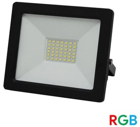 Adeleq Προβολέας LED RGB 24VDC 30W 4 Καλωδίων (Χρειάζεται Controller) Μαύρο 3-39302499