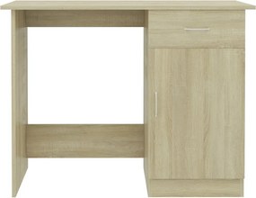 vidaXL Γραφείο Χρώμα Sonoma Δρυς 100 x 50 x 76 εκ. από Επεξ. Ξύλο