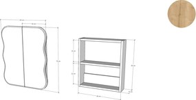 Έπιπλο Μπάνιου Oak DAMINO DEGUR 50x12x45