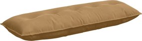 vidaXL Μαξιλάρι Πλάτης Καφέ 140 x 50 cm Υφασμάτινο Κορντουρά