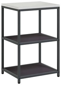 vidaXL Σετ Αποθήκευσης Κουζίνας με ράφι 2 pcs Μαύρο 150 x 50 x 92 εκ.