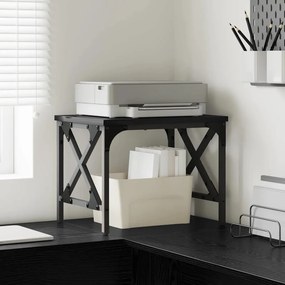 VidaXL Σταντ Εκτυπωτή Μαύρη Δρυς 40 x 30 x 31 εκ Επεξεργασμένο Ξύλο