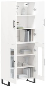 vidaXL Ντουλάπι Λευκό 69,5x34x180 εκ. από Επεξεργασμένο Ξύλο