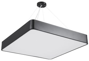 Φωτιστικό Οροφής Πλαφονιέρα Kamala 61208-P Led 75W 60x60x8cm Black GloboStar