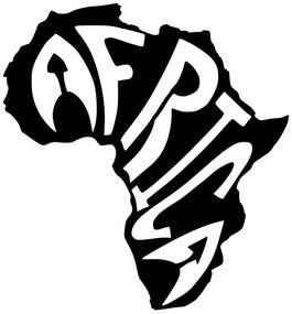 Διακοσμητικό Τοίχου Africa 891TNL3113 64x70cm Black Wallity Μέταλλο