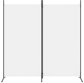 vidaXL Διαχωριστικό Δωματίου με 2 Πάνελ Λευκό 175 x 180 εκ. από Ύφασμα