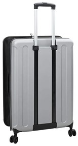 vidaXL Βαλίτσα με κλειδαριά Ασημί 50 x 30 x 76 εκ. ΑΒΣ Πλαστικό