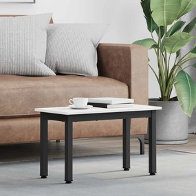 vidaXL Τραπεζάκι σαλονιού Λευκό 60 x 30 x 36 cm Στερεά ξυλεία πεύκου