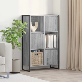 VidaXL Βιβλιοθήκη Γκρι Sonoma 68 x 30 x 108 cm Επεξεργασμένο Ξύλο