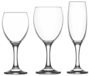 Ποτήρι Κολωνάτο Κρασιού EMPIRE 245ml - LAV - 6 ΤΜΧ