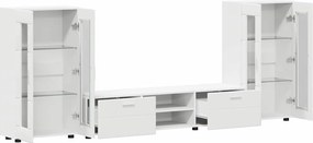 vidaXL Σετ επίπλου τηλεόρασης FLORIN 3 pcs Λευκό Επεξεργασμένο ξύλο