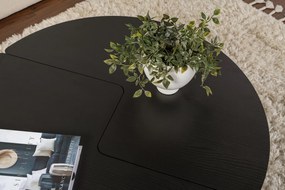 Τραπεζάκι Σαλονιού Ξύλο Μαύρο MOIRA 90x90x41
