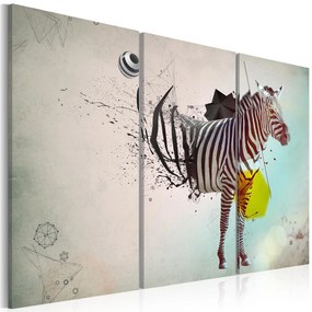 Πίνακας - zebra - abstract 90x60