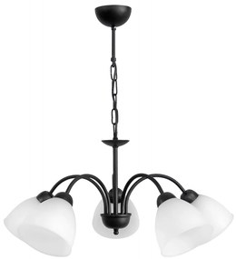 Φωτιστικό Οροφής Πολύφωτο Heronia Ovo 01-0285 Black/White