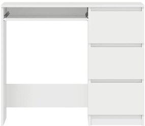 vidaXL Γραφείο Γυαλιστερό Λευκό 90 x 45 x 76 εκ. από Επεξ. Ξύλο