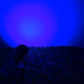 GloboStar 75587 Προβολάκι Κήπου Καρφωτό - Δαπέδου Bridgelux COB LED 10W 1000lm 35° DC 24V Αδιάβροχο IP67 Ultra Μπλε Dimmable - 75587