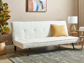 Καναπές κρεβάτι Berwyn 1989, Άσπρο, 77x168x90cm, 24 kg, Πόδια: Μέταλλο | Epipla1.gr