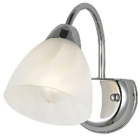 Απλίκα Τοίχου Aca Byron DLX7391W Chrome/White