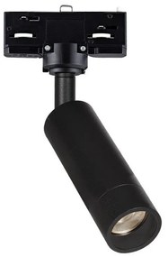 Σποτ Μαγνητικής Ράγας Coop VK/04477/TR/B 3-phase GU10/MR11 max 6W Led L12.2cm IP20 Black VKLed