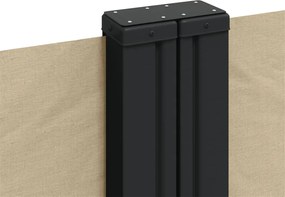 vidaXL Σκίαστρο Πλαϊνό Συρόμενο Μπεζ 140 x 600 εκ.
