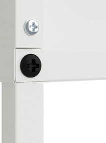 vidaXL Οθόνη Ιδιωτικότητας Κήπου Floral Λευκό 50 x 140 εκ