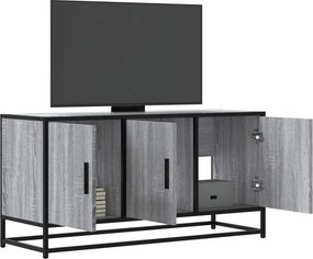 ντουλάπι τηλεόρασης vidaXL Γκρι Sonoma 100x35x50 cm