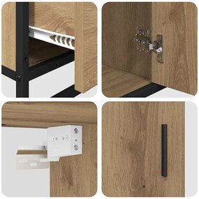 vidaXL Σετ Επίπλων Μπάνιου 3 pcs Artisan Oak Επεξεργασμένο ξύλο