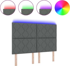 vidaXL Κεφαλάρι Γκρι 160 cm ύφασμα