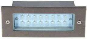 Φωτιστικό Τοίχου VK/02013/MC/BL 17x6,8cm Led 1,6W BLUE IP54 Nickel VKLed