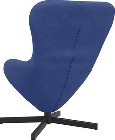 vidaXL Κάθισμα-αυγό Μπλε Αστυνομίας 63 x 73 x 90 εκ Βελούδο
