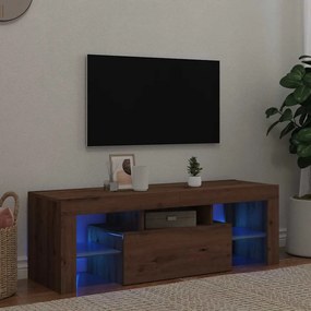 vidaXL Έπιπλο Τηλεόρασης με LED Αρτισιανή Δρυς 120x36,5x40εκ Επεξ.Ξύλο
